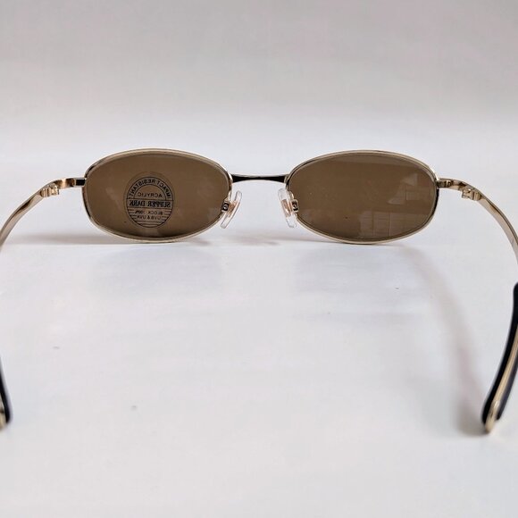 NWT Vintage 90's Rectangle Metal Sport Sunglasses (S. Gold) - Picture 4 of 5